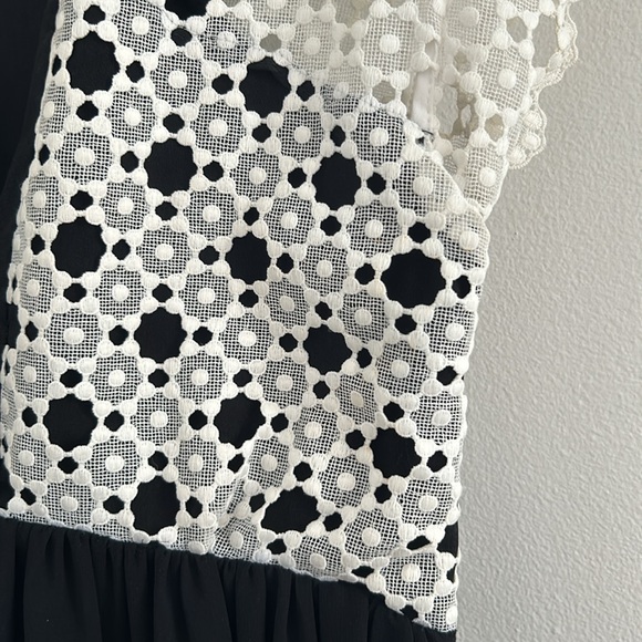 Sandro crochet top and silk midi dress Sz 2 - Picture 7 of 10